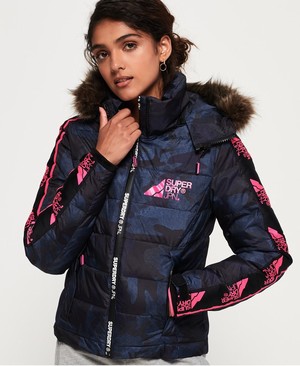 Superdry Glacier Utility Puffa Női Kabát Camo | UYPLI9086